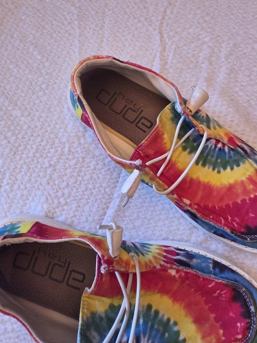 Hey Dude Women's Wendy   Mandala Rainbow Tie Dye pattern Size 8 - Picture 4 of 8